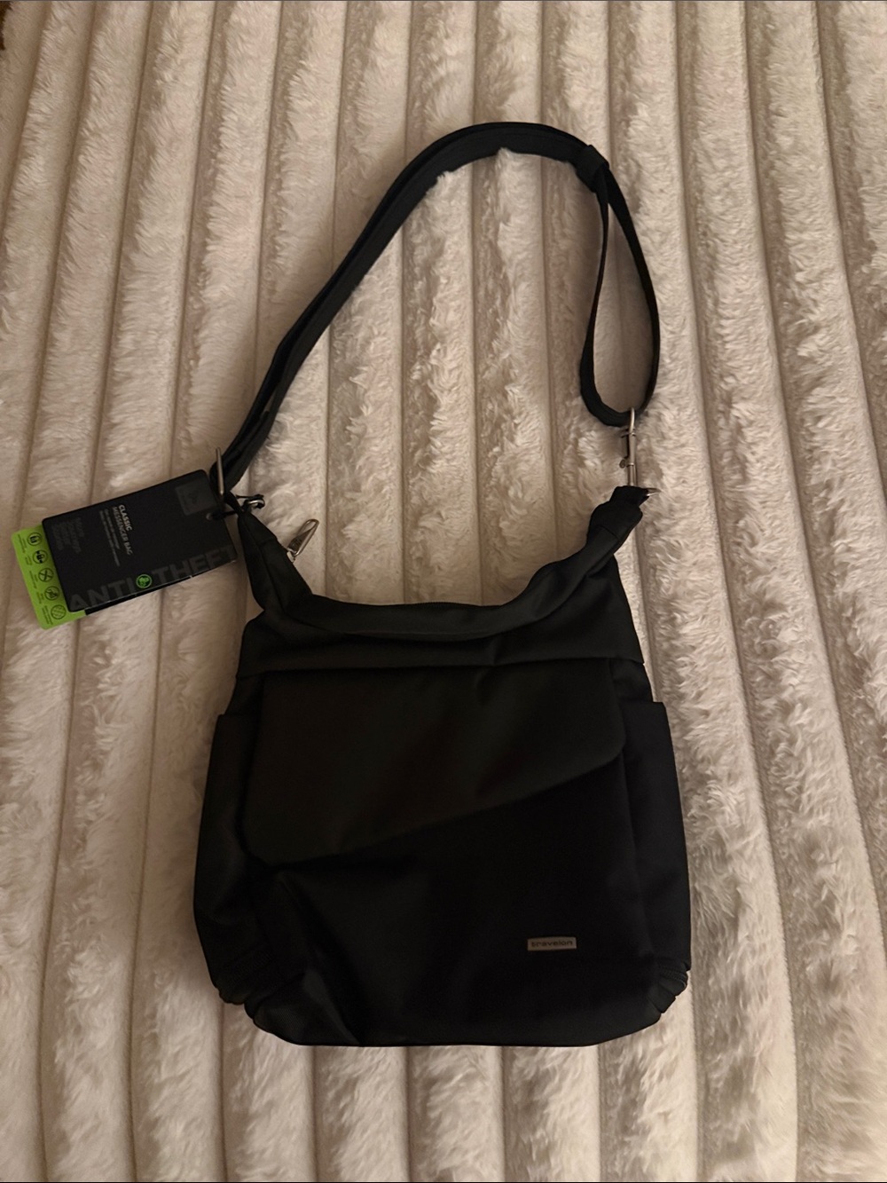 Travelon Black Anti-Theft Crossbody Bag